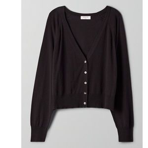 Aritzia Babaton Peter Cardigan in Black